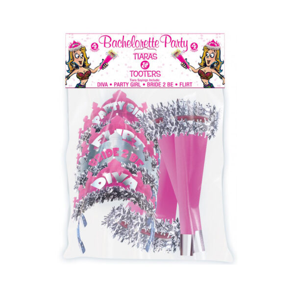 818631025053 Bachelorette Tiara's And Tooters 8 Pack