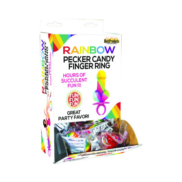 818631026074 Rainbow Ring Pop 12 Pcs Display