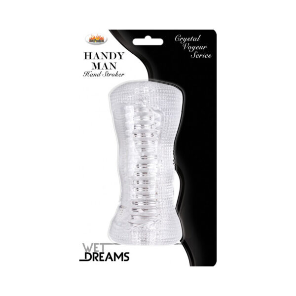 818631029525 Wet Dreams Handy Man Stroker Clear