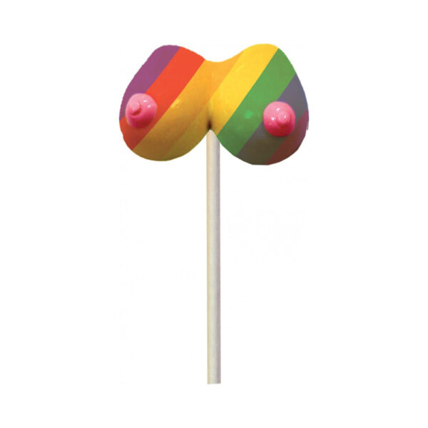 818631030200 2 Rainbow Boobie Candy Pop 42 GM