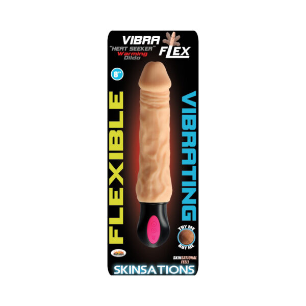 818631030651 Skinsations Vibra-Flex Heat Seeker Dildo