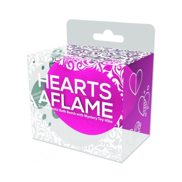 818631030767 Hearts A Flame Scented Erotic Bath Bomb with Mystery Toy-Vibe