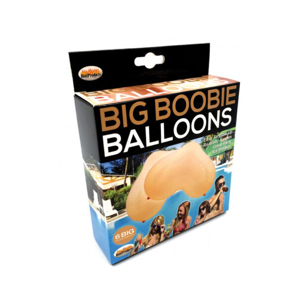 818631030811 Big Boobie Balloons 6Ct