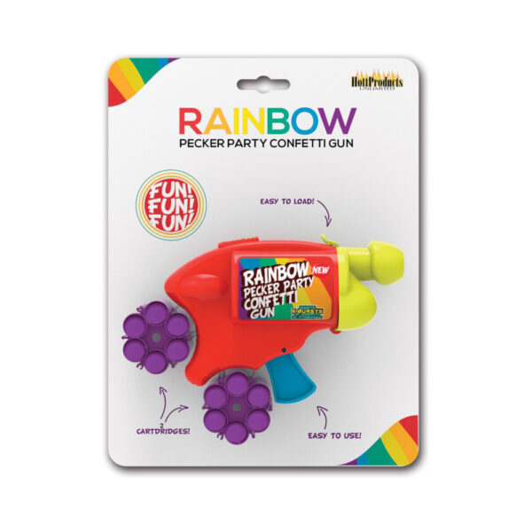 818631032013 Rainbow Pecker Party Confetti Gun