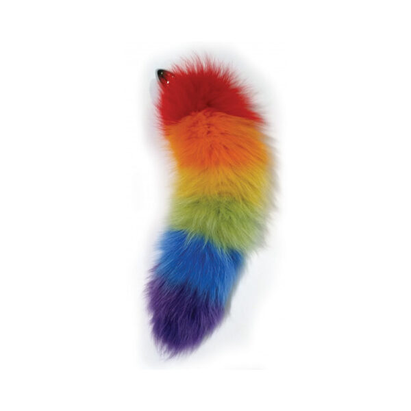 818631032426 3 Rainbow Foxy Tail Butt Plug