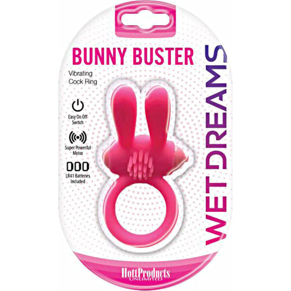 818631032686 Wet Dreams Bunny Buster Cock Ring