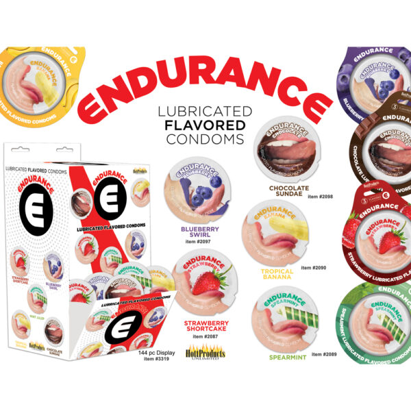 Endurance Condoms Asst Flavors 144 Ct - Image 2