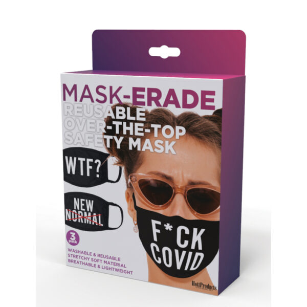 818631033256 Maskerade Masks F Covid/Wtf?/New Normal-X 3Pk