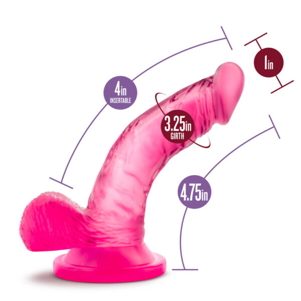 819835020240 3 Naturally Yours 4'' Mini Cock Pink