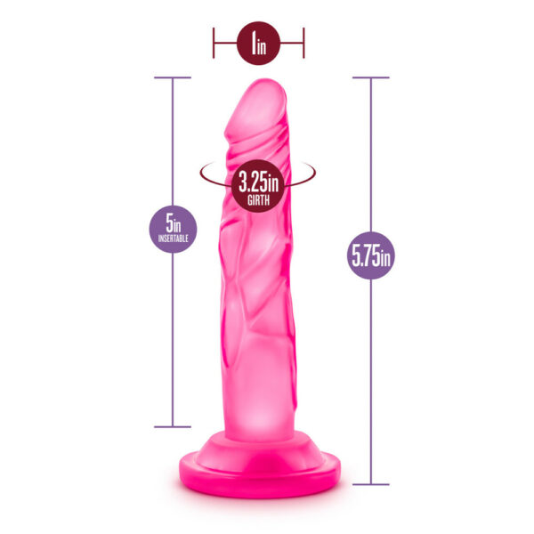 819835020271 3 Naturally Yours 5" Mini Cock Pink