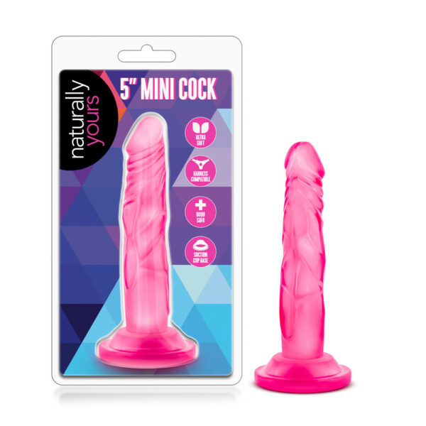 819835020271 Naturally Yours 5" Mini Cock Pink
