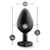 Temptasia Bling Plug Medium Black - Image 3