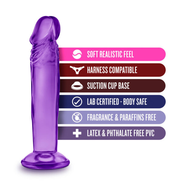 819835023104 2 B Yours Sweet N' Small 6" Dildo With Suction Cup Purple