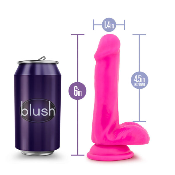 819835023708 3 Au Naturel Bold Delight 6" Dildo Pink