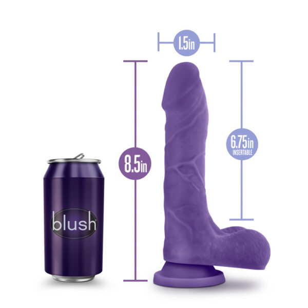 819835023722 3 Au Naturel Bold Thrill 8.5" Dildo Purple