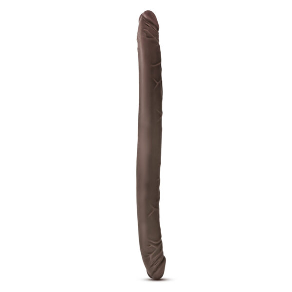 819835024071 3 Dr. Skin 16" Double Dildo Chocolate