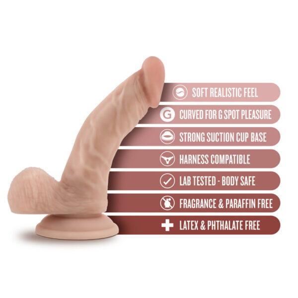 819835024620 2 Dr. Skin Dr. Stephen 6.5" Dildo With Balls Beige