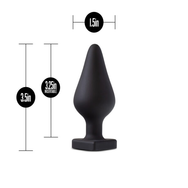 819835025436 3 Temptasia Spank Me Butt Plug Black