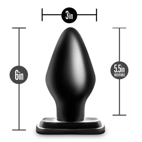 819835025979 3 Anal Adventures XXL Plug Black