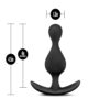 Anal Adventures Platinum Wave Plug Black - Image 3