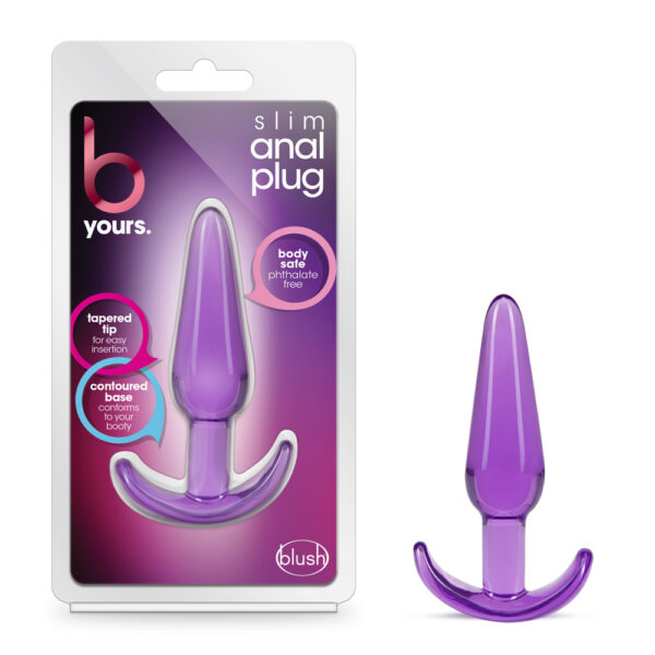 819835026068 B Yours Slim Anal Plug Purple