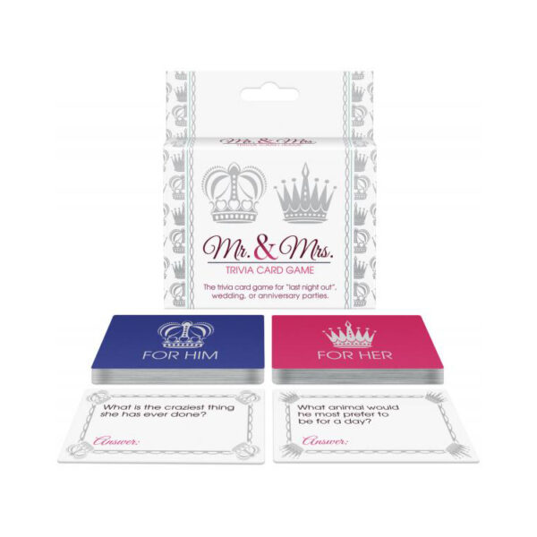 825156108376 Mr. And Mrs. Trivia Card Game