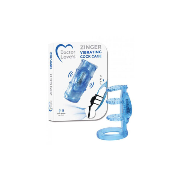 831868005919 Zinger Vibrating Sleeve Blue