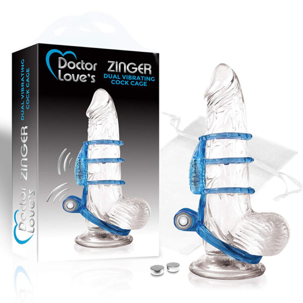 831868006114 Zinger Dual Vibrating Cock Cage