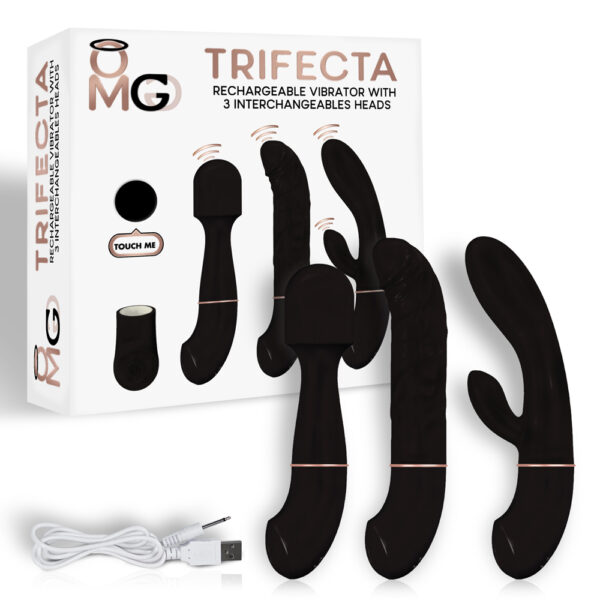 831868006169 Omg Trifecta Rechargeable Vibrator