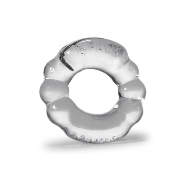 840215100078 2 6-Pack Cockring Clear