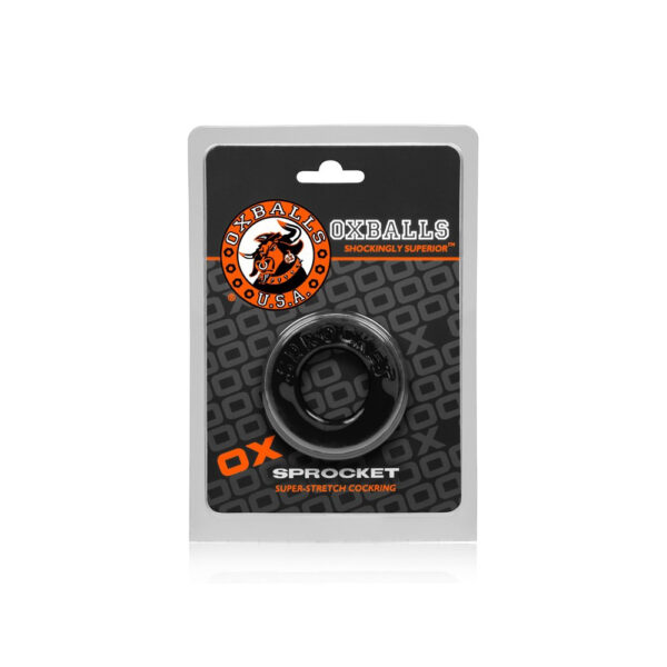 840215100399 Sprocket Cock Ring Black