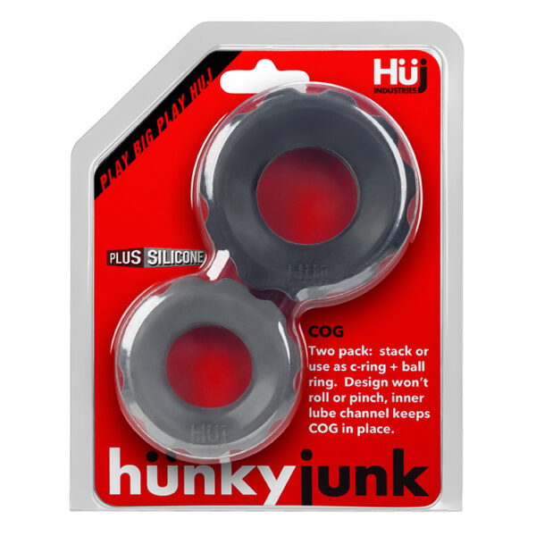 840215119681 Cog 2-Size C-Rings By Hunkyjunk Tar/Stone