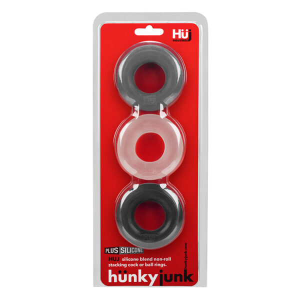 840215120052 Huj3 C-Ring 3-Pack By Hunkyjunk Tar/Multi