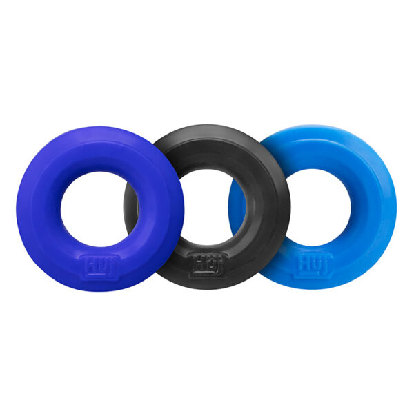 840215120069 2 Huj3 C-Ring 3-Pack By Hunkyjunk Blue/Multi