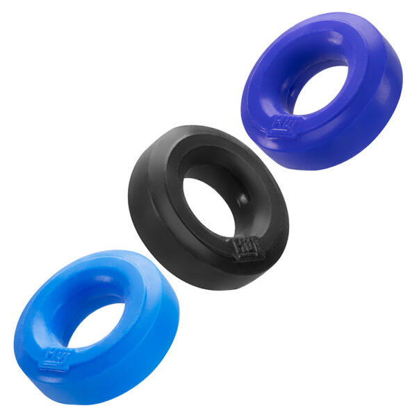 840215120069 3 Huj3 C-Ring 3-Pack By Hunkyjunk Blue/Multi