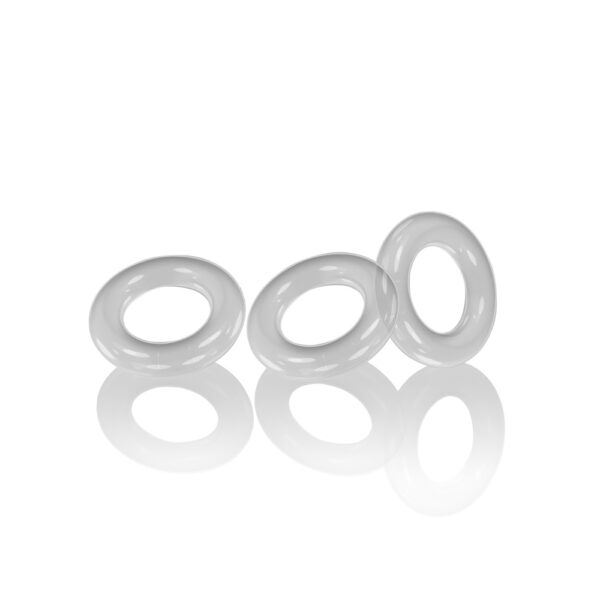 840215120311 2 Willy Rings 3-Pack Cockrings Clear