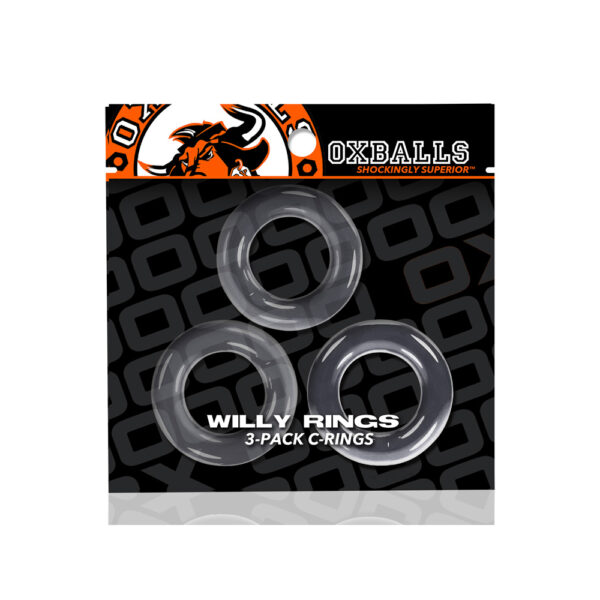 840215120311 Willy Rings 3-Pack Cockrings Clear