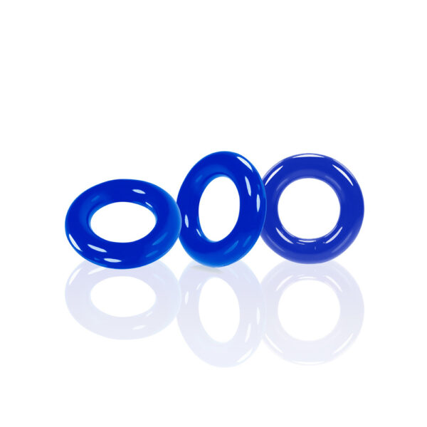840215120328 2 Willy Rings 3-Pack Cockrings Police Blue