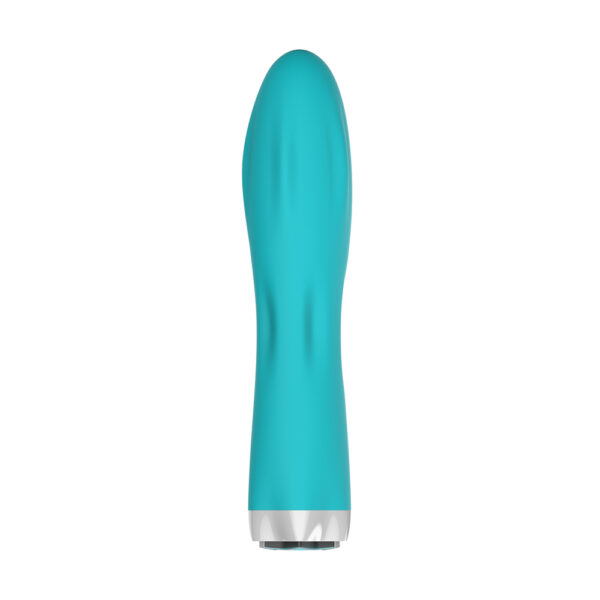 843390100048 Iconic Charm Classic Travel Size Vibrator Aqua