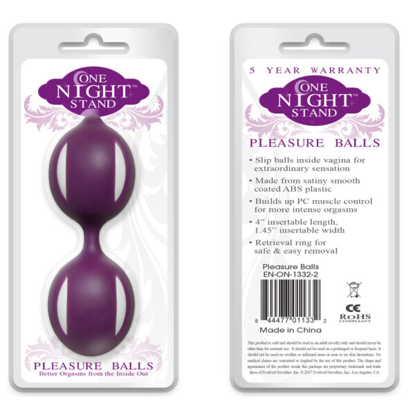 844477011332 Pleasure Balls, One Night Stand