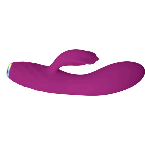 844477012759 3 Glimmer Rechargeable Light Up Purple Vibrator