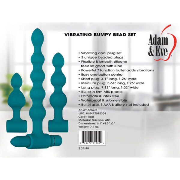 844477015354 3 A&E Vibrating Bumpy Bead Set