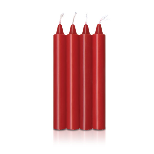 847841023245 2 The 9's Make Me Melt Sensual Warm-Drip Candles 4Pk Red Hot