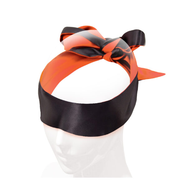 847841025225 2 The 9's Orange Is The New Black Satin Sash Reversible Blindfold/Restraint