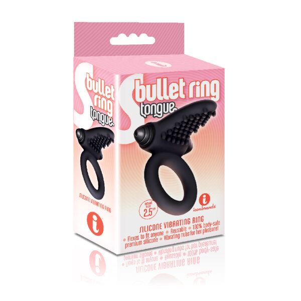 847841026055 The 9's S-Bullet Ring Tongue Silicone