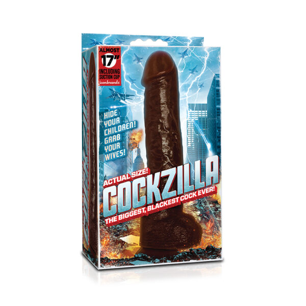 847841030601 Cockzilla 16.5" Realistic Cock Black