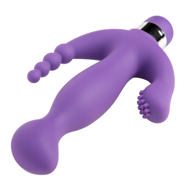 848518010315 3 Vogue Amethyst 7 Mode Triple Stimulation Vibe