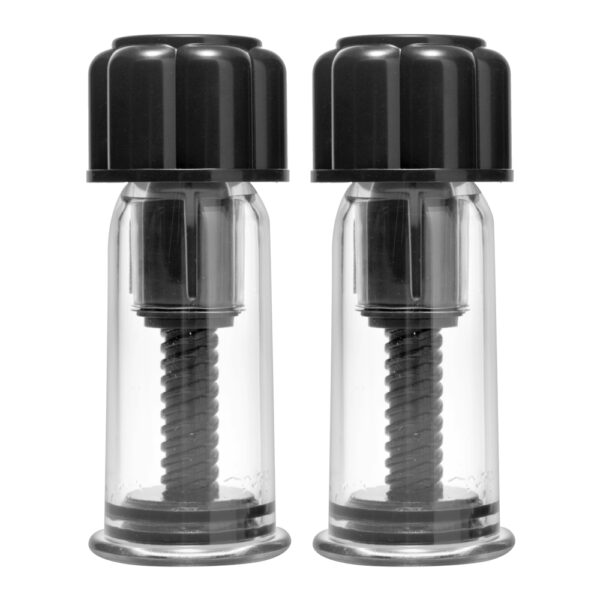 848518013194 2 Masters Series Black Max Powerful Twist Nipple Suckers