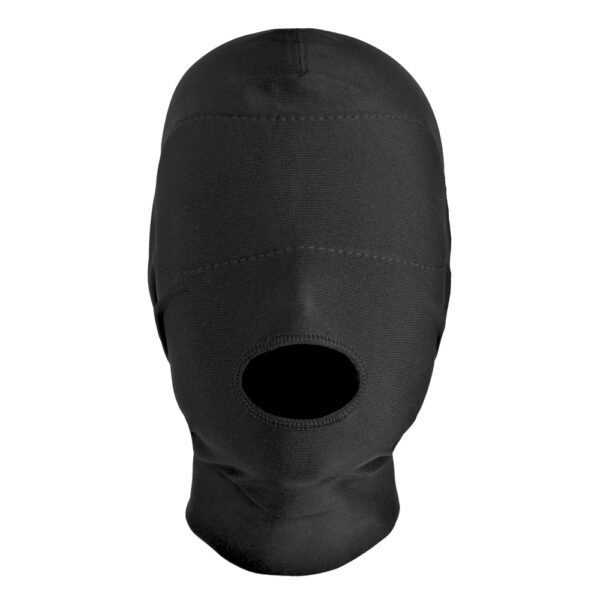 848518016768 2 Master Series Disguise Open Mouth Hood With Padded Blindfold