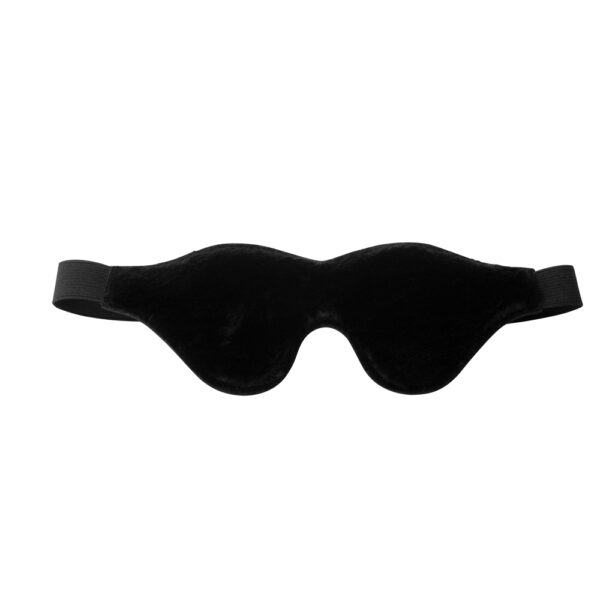 848518024275 3 Strict Black Fleece Lined Blindfold